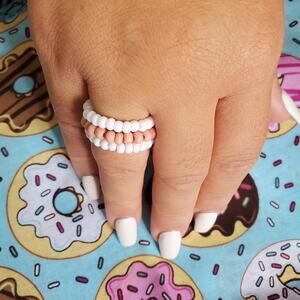 Seed Bead Flexible Ring Set - Just Add Frosting